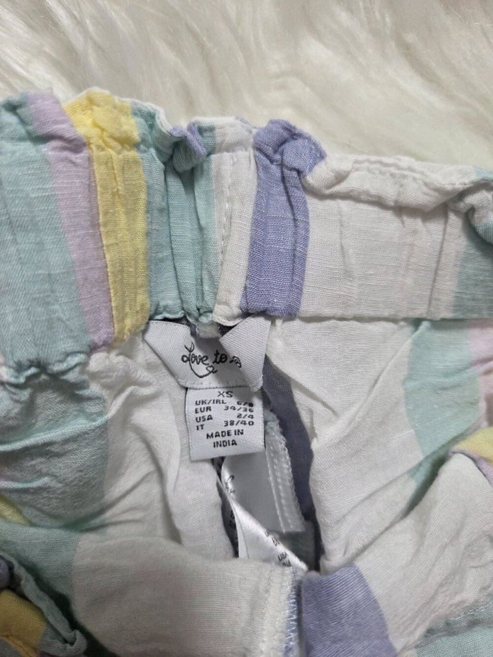 Love to Lounge Striped Crinkle Pajama Shorts - Picture 4 of 4